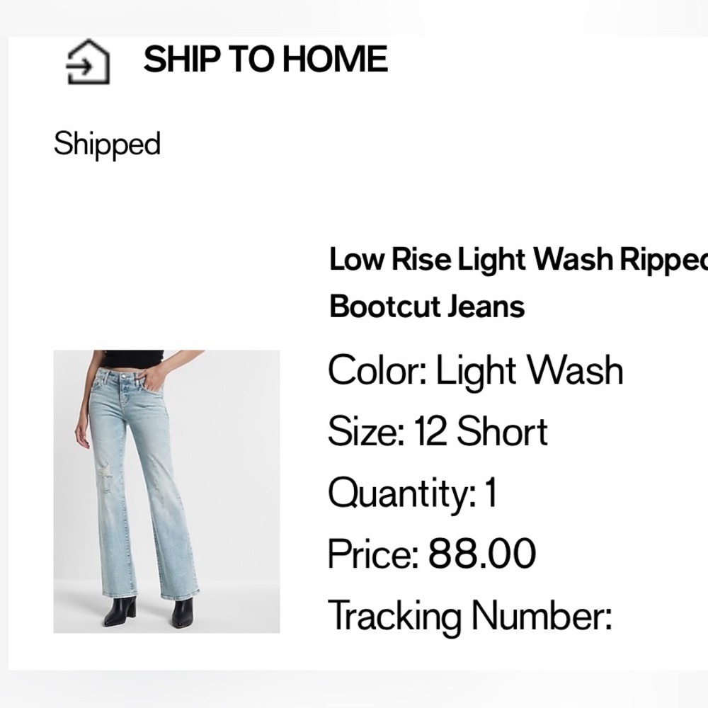 NWOT Express Low rise boot cut jeans light wash size 12 short - Picture 3 of 12